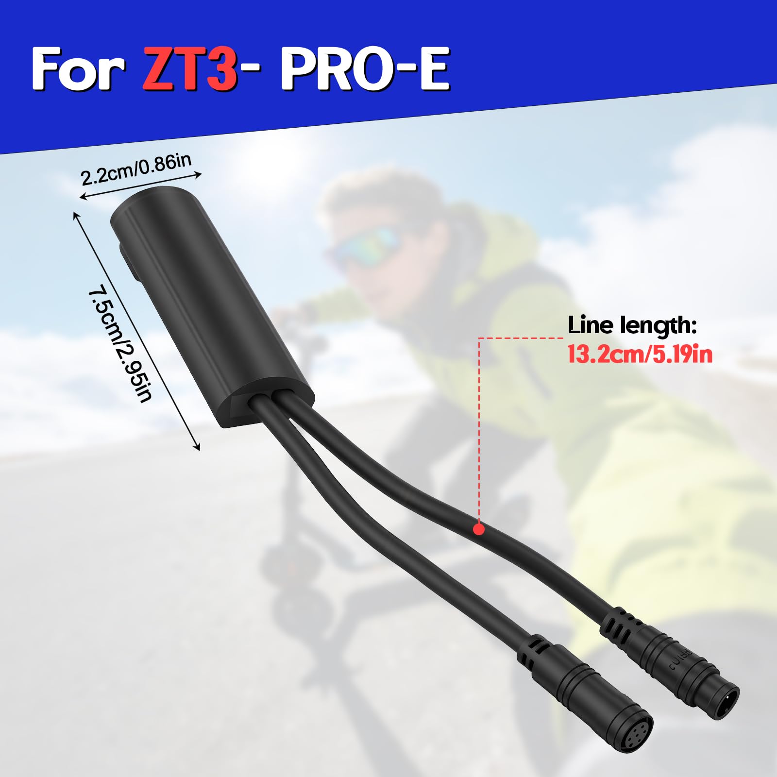 Câble de déverrouillage de puce Tuning pour Segway Ninebot ZT3 Pro/Pro E, câble spécial Plug & Play pour augmenter la vitesse 35-40 km/h avec bouton de commutation rapide, accessoire de