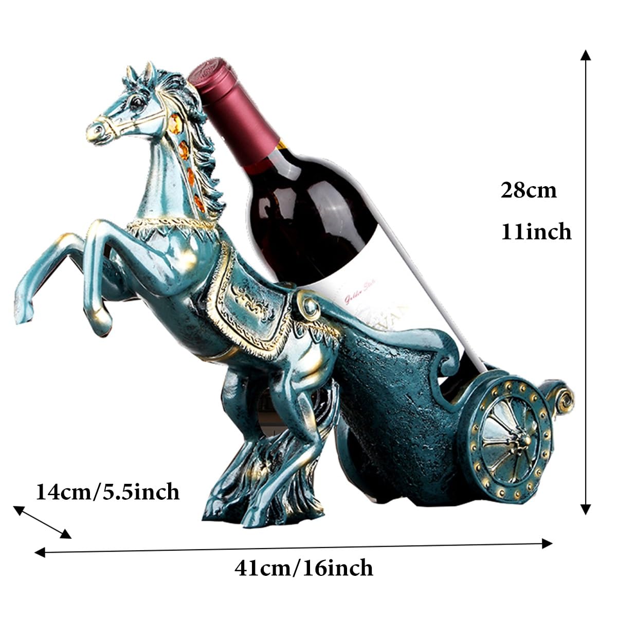 Wine Bottle Holder Wine Racks Tabletop Horse Statue
