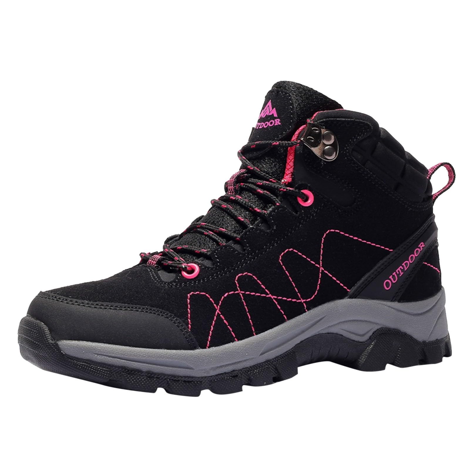 Scarpe Trekking Donna Impermeabili Alte Adatte al Campeggio All'aperto Traspirante Scarponi da Montagna Antiscivolo Leggere Trekking per All'escursionismo Sportive