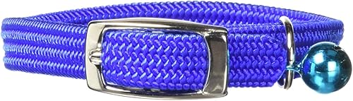 Miniatura 3 de Kool Kat - Collar de seguridad elástico para gatos con campana, rojo, 8 pulgadas