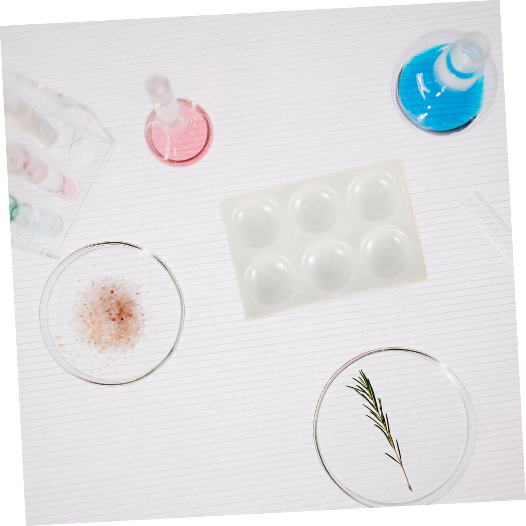 Zerodeko Plaques de Réaction en Laboratoire pour Tests Chimiques Facile à Utiliser Matériau Porcelaine en Céramique Blanche Lot de 5 6 Trous pour Expériences Scientifiques
