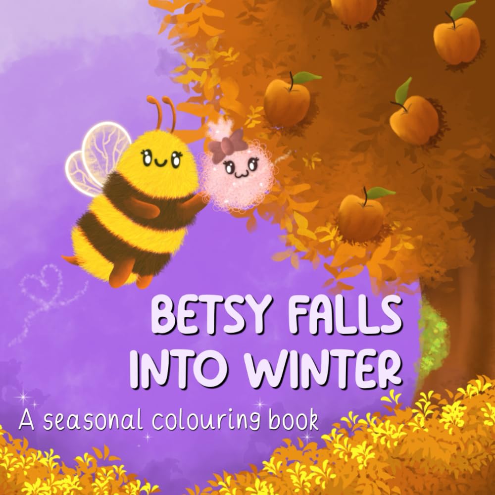 Betsy Falls into Winter: A seasonal colouring book