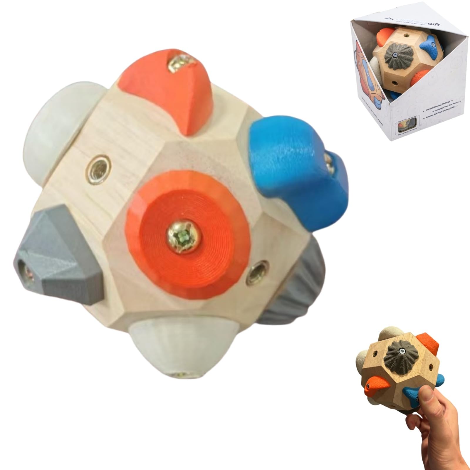 Bloque de Boulder Hecho a Mano - Bola 3D de Entrenamiento para Escalada