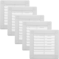 Vista 10 de Vent Systems 3 x 3 pulgadas (dimensiones de apertura) - Cubierta de ventilación de plástico blanco Soffit - Rejilla de ventilación cuadrada plana