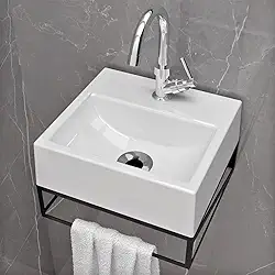 Kit Gabinete Banheiro Pequeno Suspenso 32x30 C/Cuba Pia de Apoio Beltempo