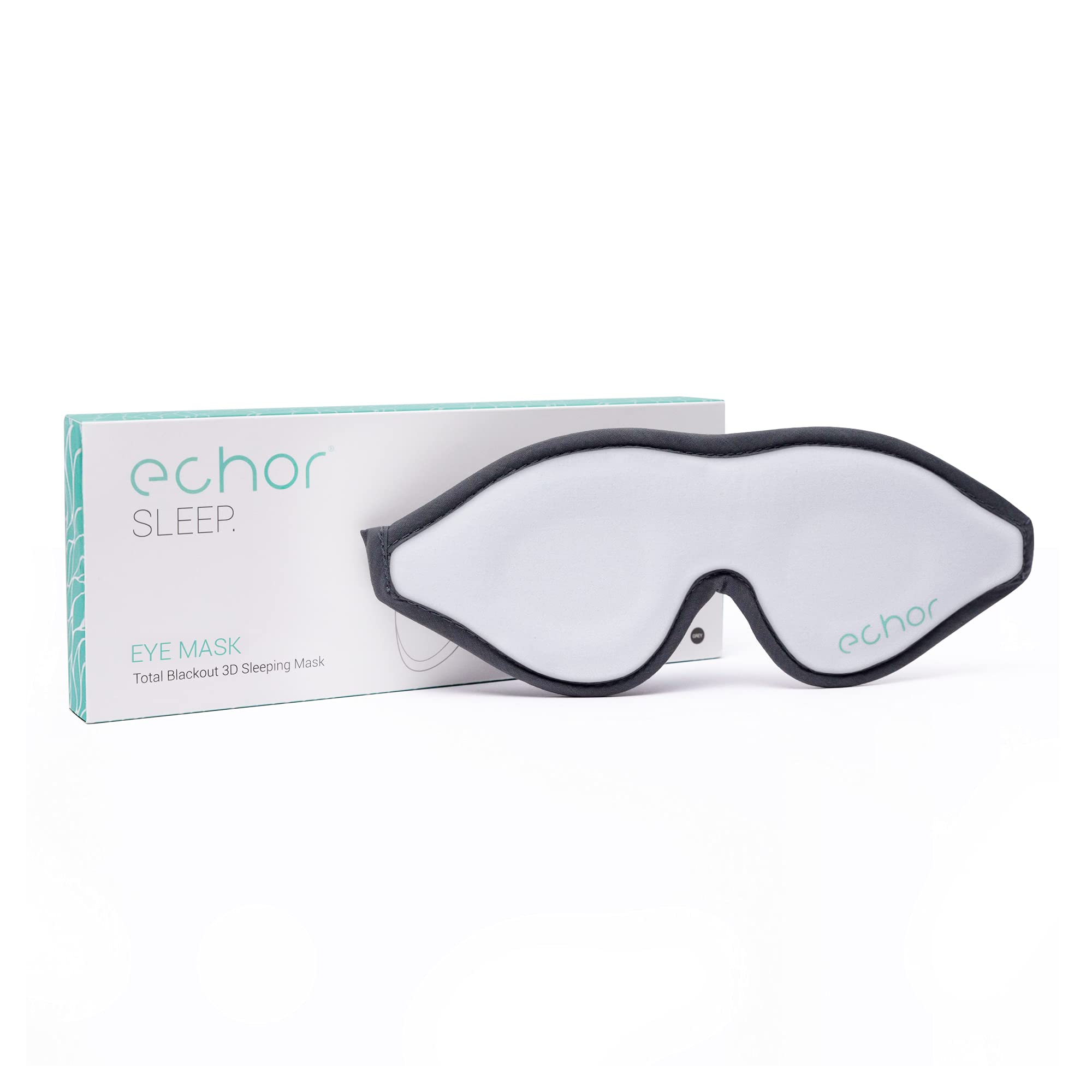 EchorSleep Eye Mask for Women Men, 3D Contoured Cup Sleeping Mask & Blindfold - Night Sleep Mask, Block Out Light, Eye Shade Cover for Travel Yoga Nap (White)