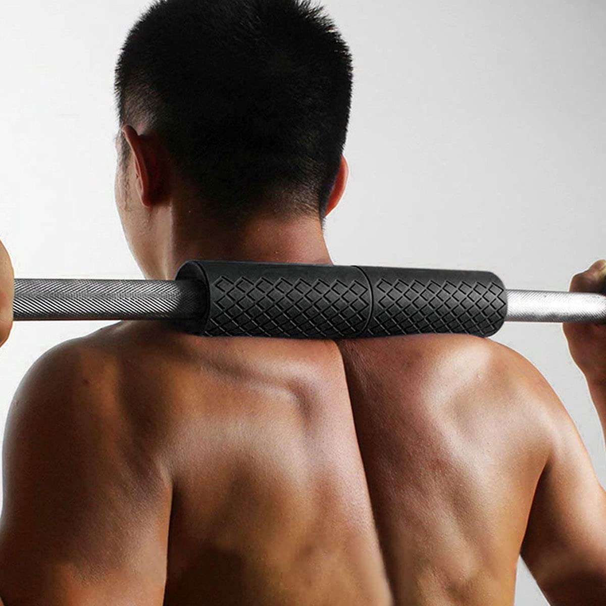 Manopole Per Bilanciere E Sollevamento Pesi, Misura Piccola, Spesse, Per Aumentare La Forza Di Presa, Antiscivolo, Per Bodybuilding, Fitness, Allenamento Di Forza Di Presa, 2 Pezzi, Silicone Nero