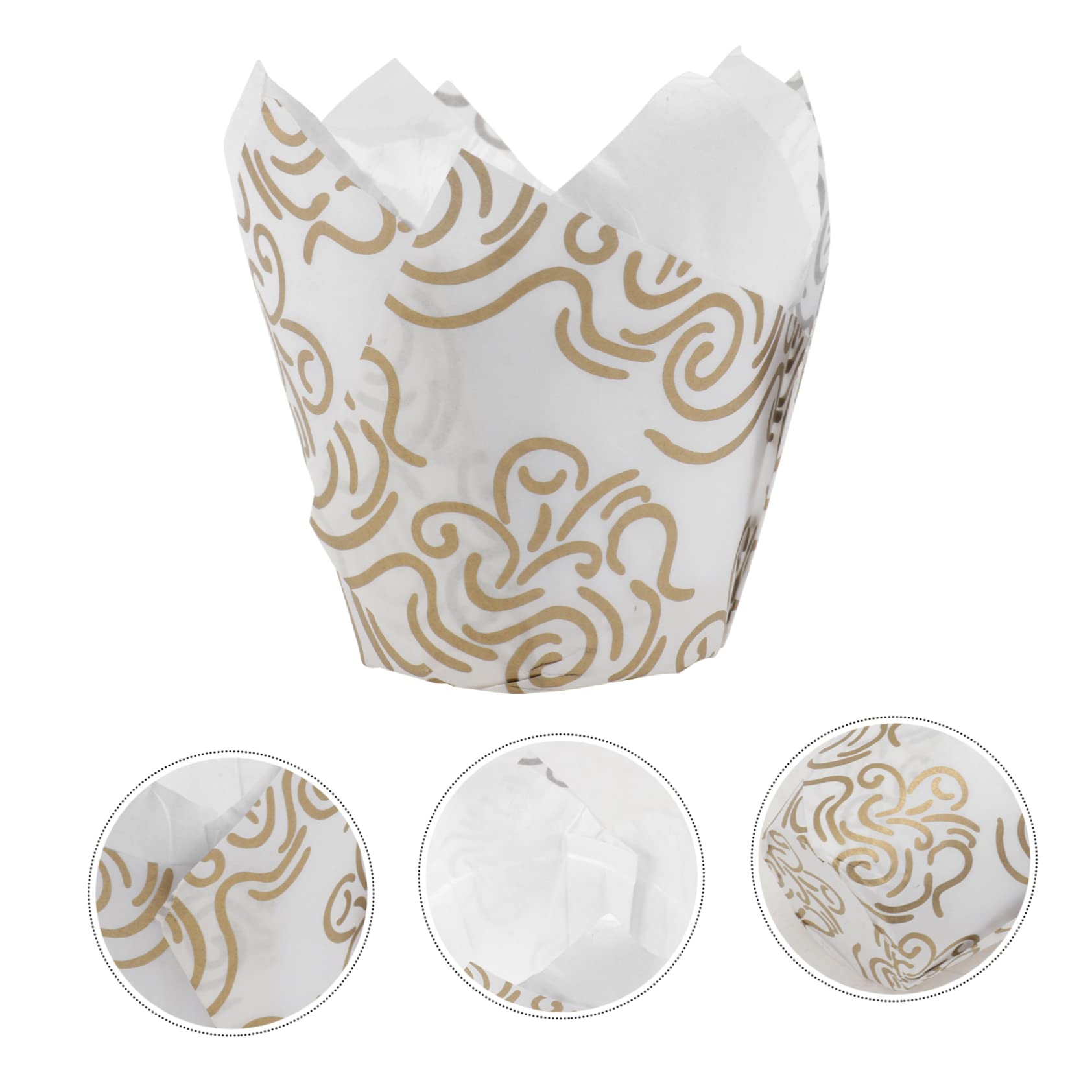 BESTonZON 2ensembles Tasses à Muffins Tulipe Écologiques Résistantes à Huile Pour Gâteaux Et Pâtisseries Idéales Pour Décorer Vos Créations Sucrées