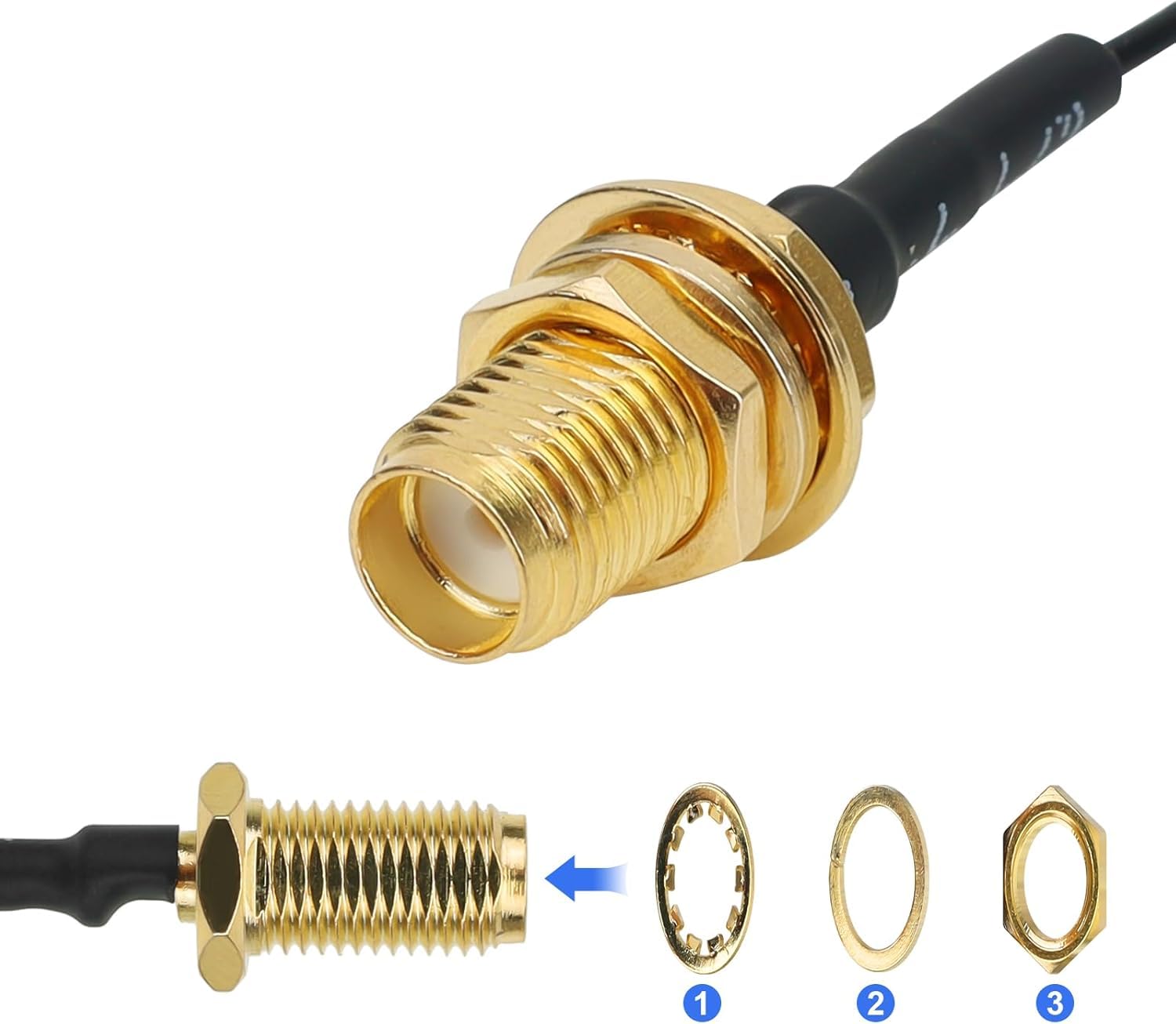 Antenne 868 MHz Gain 10dBi pour antenne Meshtastic LoRa Long Range Soft Whip Antenne, 17 cm Omni SMA mâle noir (lot de 2)