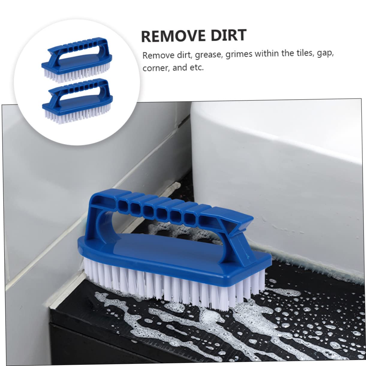 Kisangel Lot De 3 Brosses De Nettoyage Électriques pour Piscines Creusées Brosses Rondes À Prise Confortable 2 Pièces X 3