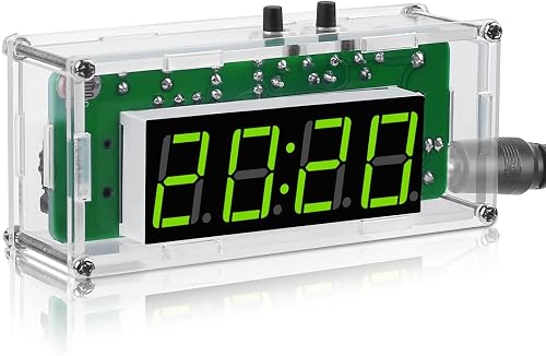 PEMENOL Horloge Numérique Kit de Soudure TJ-56-428 avec Coque en
