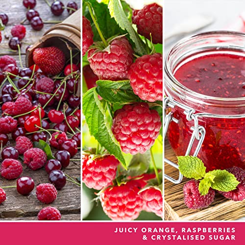Yankee Candle Duftkerze im Glas (mittelgroß) | Red Raspberry | Brenndauer bis zu 75 Stunden