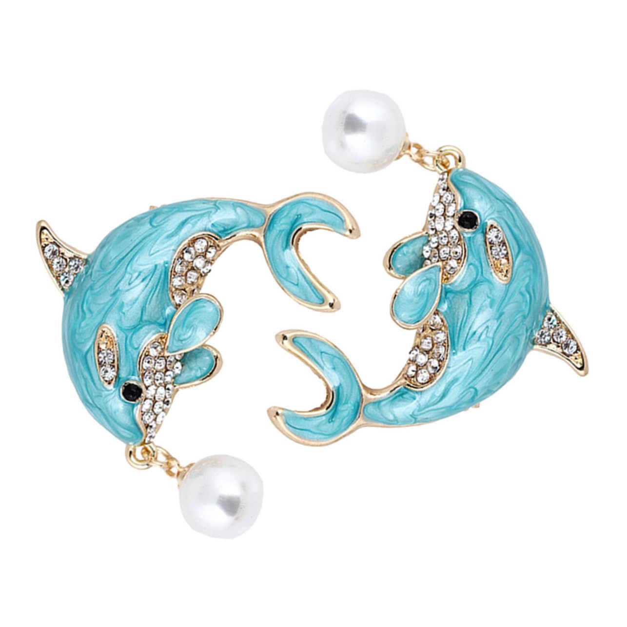 Broche marine dauphin : ajustez et décorez vos décolletés avec ces clips strass - 8