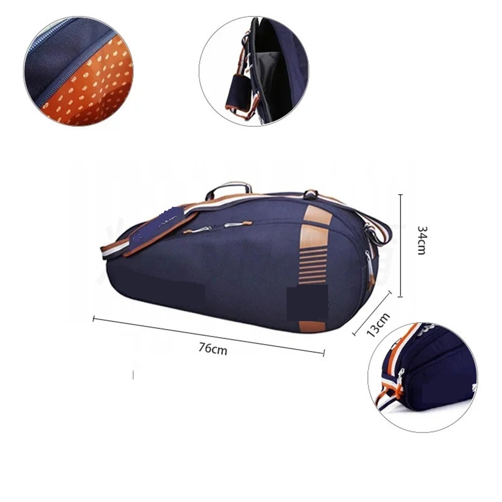 Zaino per Racchette da Tennis Borse for Racchette da Tennis da 3 a 6 Borse in Tela per Tennis, Badmintonon