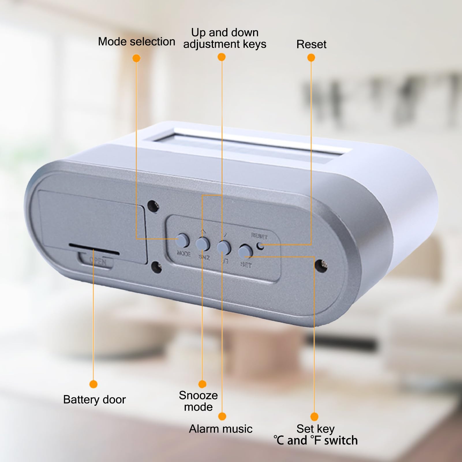 Amazon.com: Desk Pen Holder with Digital Clock & Temperature | ABS