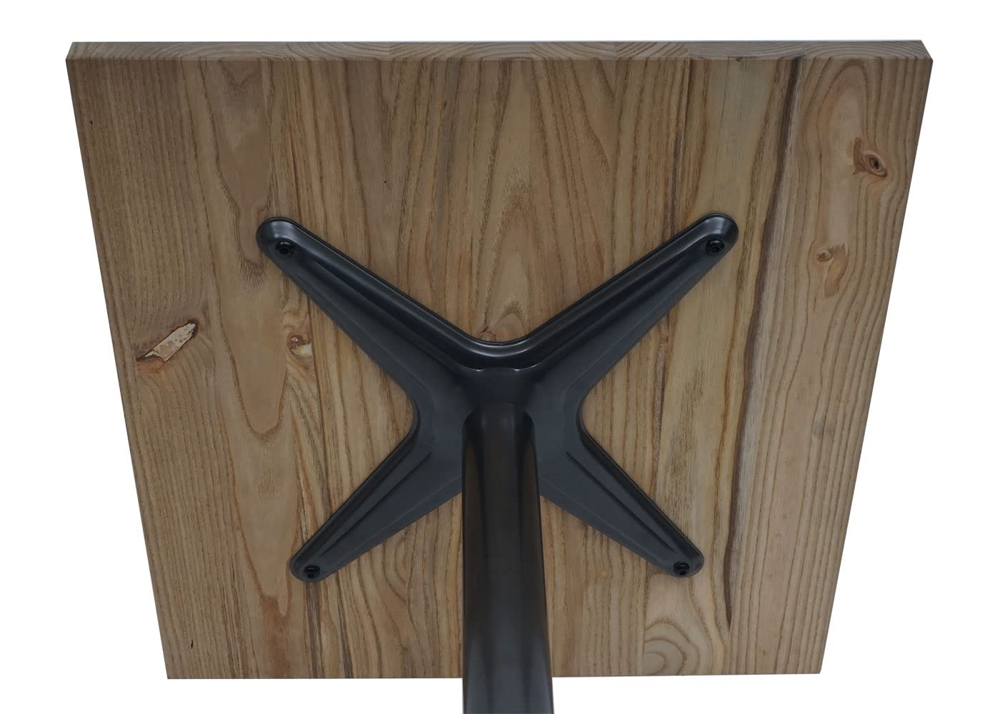 Mendler Bistrotisch HWC-H10, Bartisch Thekentisch, Industrial Gastronomie Ulme Holz MVG-Zertifiziert 76x60x60cm - Hellbraun