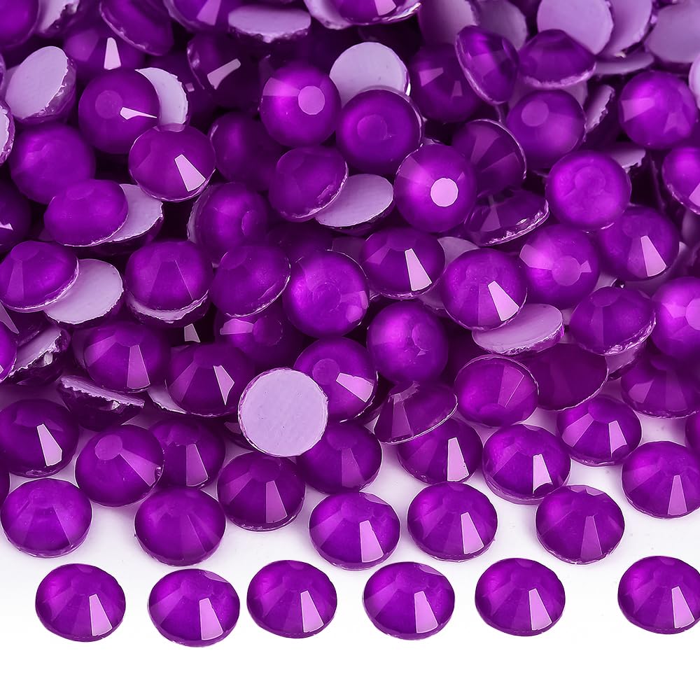 Blinginbox SS10 Dk.Amethyst neon hotfix Rhinestones for Clothes Crafts Decoration Diamond Paintings Photo Frames Bags Greeting Cards Glasses Keychains Hats Nails face eyesmakeup Body Art 1440pcs โ image 1