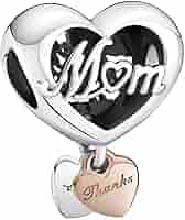 Charm Pandora 789372C00 corazón y gracias mamá : Pandora