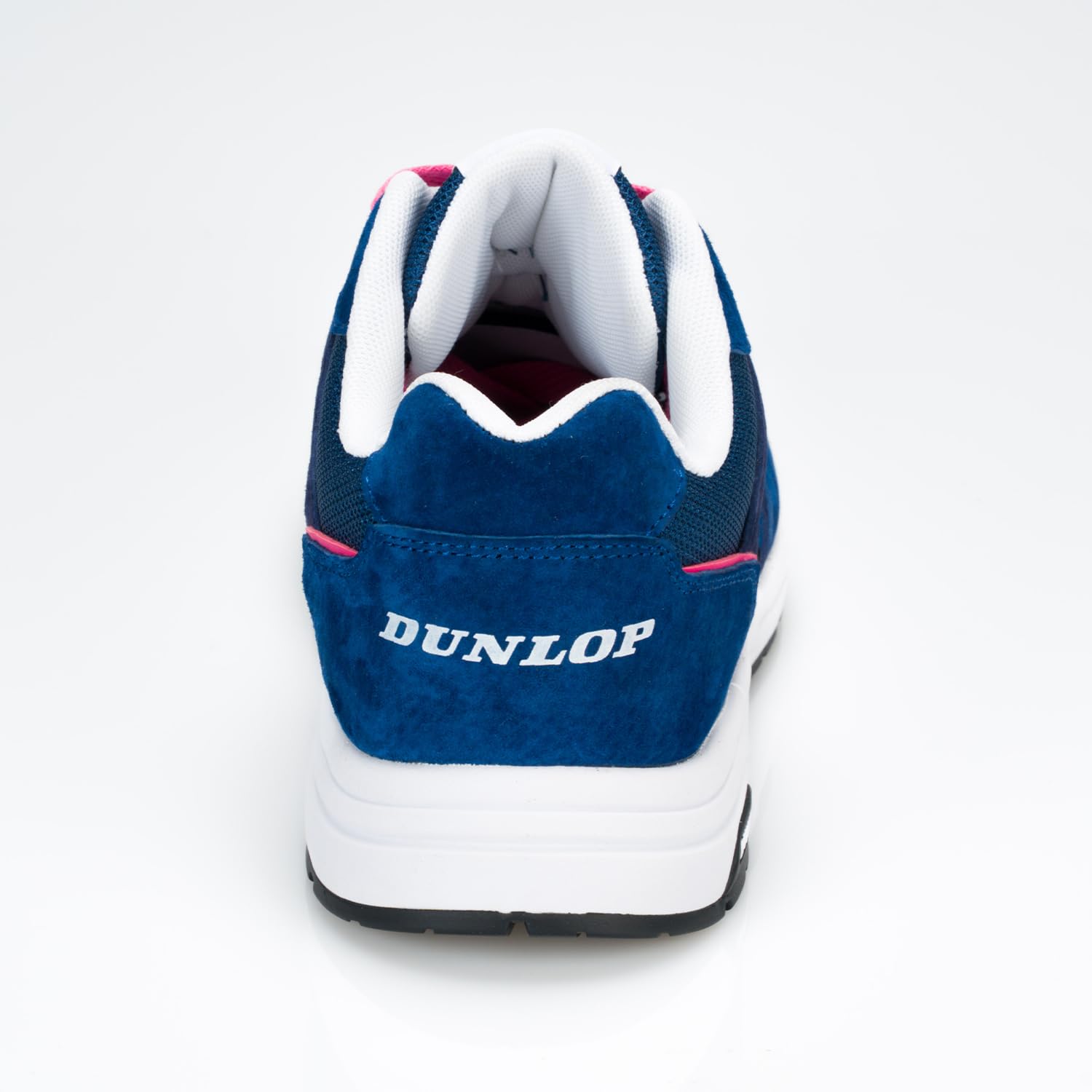 DUNLOP Zapato de Seguridad S3S Lady Arrow EVO Mujer Piel Ante Mesh Azul Rosa Puntera Fibra Vidrio Suela EVA HRO