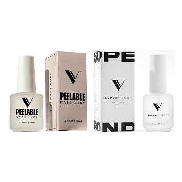 V Beauty Pure Peelable Base Coat and Super Bond Nail Primer