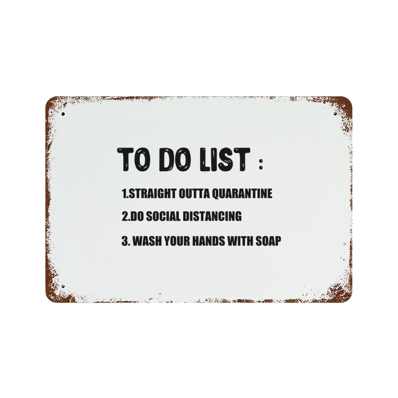 Panneau métallique To Do List - Tableau mémo mural déco cuisine bureau