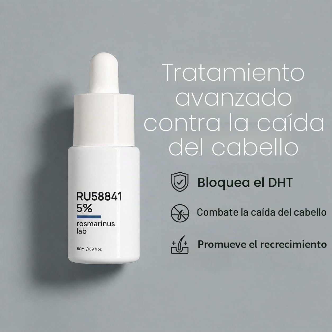 RU58841 Solución 5% - 50 ml - Tratamiento contra la caída del cabello para hombres