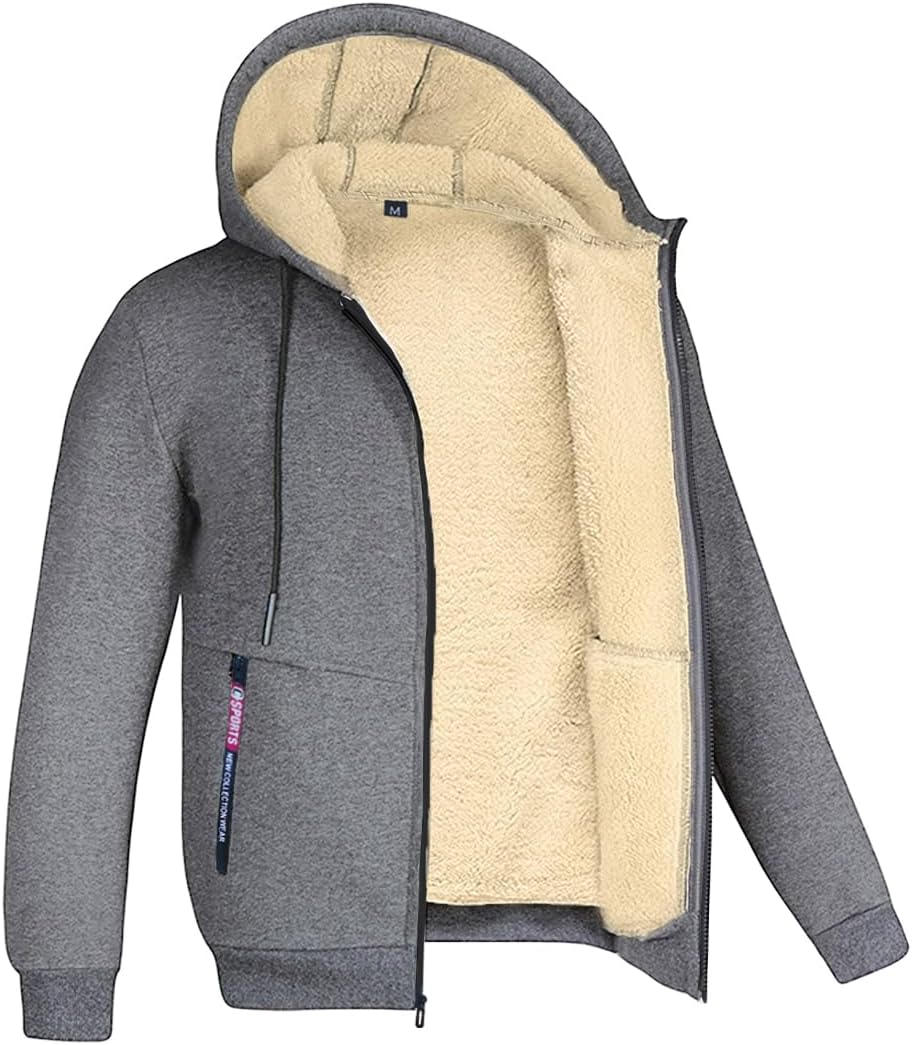 ジャケット・アウター gimmick 3way zip hoodie jacket archive Kolongvangie Hoodies for Men Midweight Fleece Casual Sweatshirt