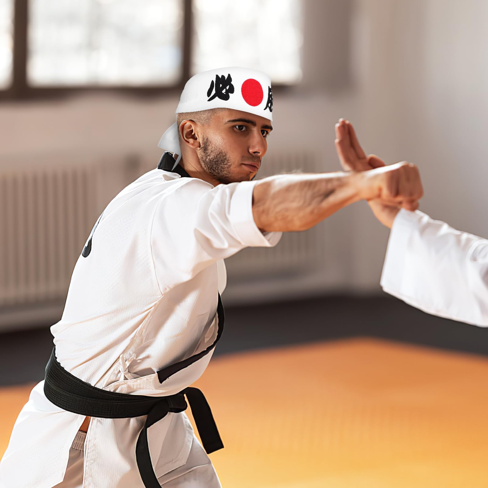minkissy Giapponese Fascia Bushido Hachimaki Fascia Ninja Arti Marziali (Deve Vincere) Da Corsa Da Fasce Per Unisex Adulto Per Karate Sport Cosplay Fornitura