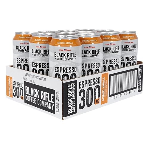 Black Rifle Coffee RTD (caramelo vainilla, 15 onzas líquidas (paquete de 12))
