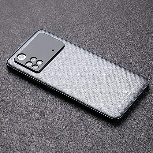 Ibywind Screen Protector for Poco M4 Pro 4G 6.43", [Pack of 2] with Metal Camera Lens Protector,Back Carbon Fiber Skin Protector,Including Easy Install Kit