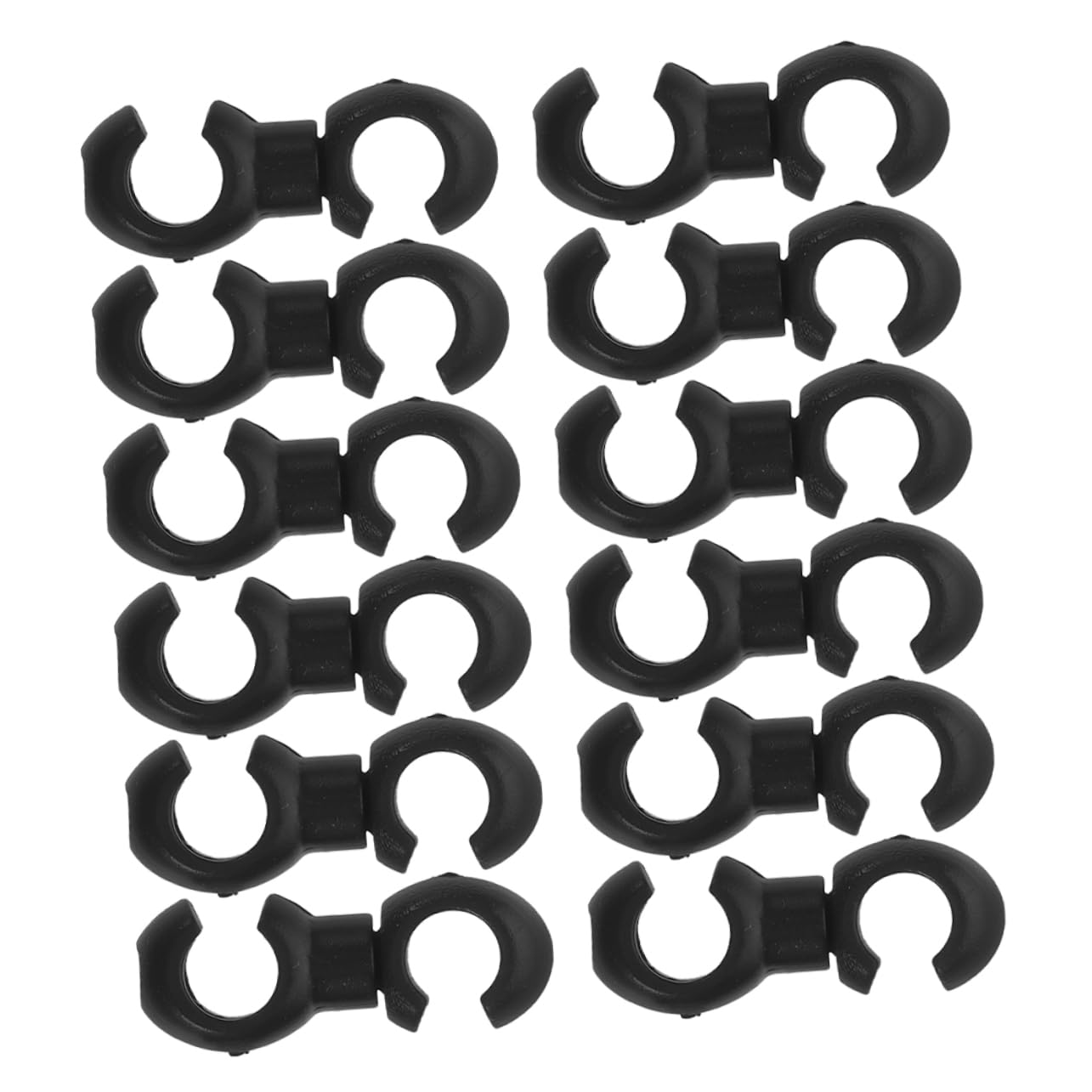 Milisten 50PCS Bicycle Cable Clips Weatherproof Hook Clips for Organizing Brake Cables Chain Stay Compatible with Mountain Road Bikes Secure Fastening for Enhanced Safety