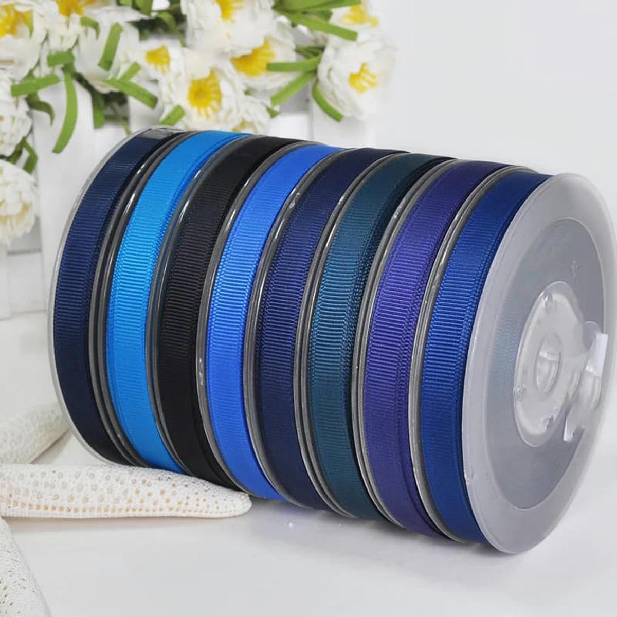 Cinta de grogrén sólida de 6, 9, 13, 16, 19 y 22 mm, 100 yardas, azul y morado, para envolver vestidos, decoración, bricolaje, Ultra Biolet 467, 22 mm