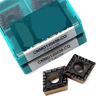 AALLYN Indexable Carbide Lathe Tool 10Pcs CNMG120408 CQ TT4225 Carbide External Turning Tools Machine Tool Parts Lathe for Processing Steel