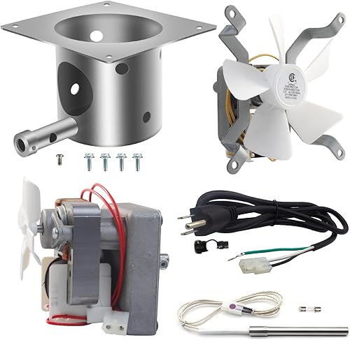 Miniatura 1 de Kit de ventilador de inducción para Pit Boss Traeger, kit de ventilador de inducción para Pit Boss Traeger, piezas de parrilla de pellets de madera,