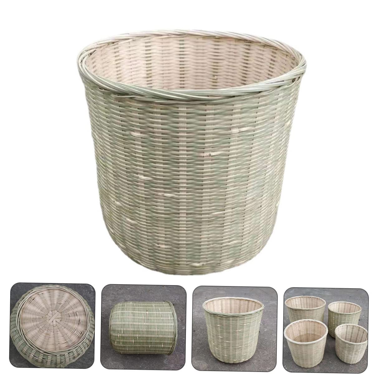 DOITOOL Cesto in Bambù Tessuto Versatile Per Cucina e Casa Portaoggetti Multiuso Per Verdure Abiti e Rifiuti Organizzatore Naturale