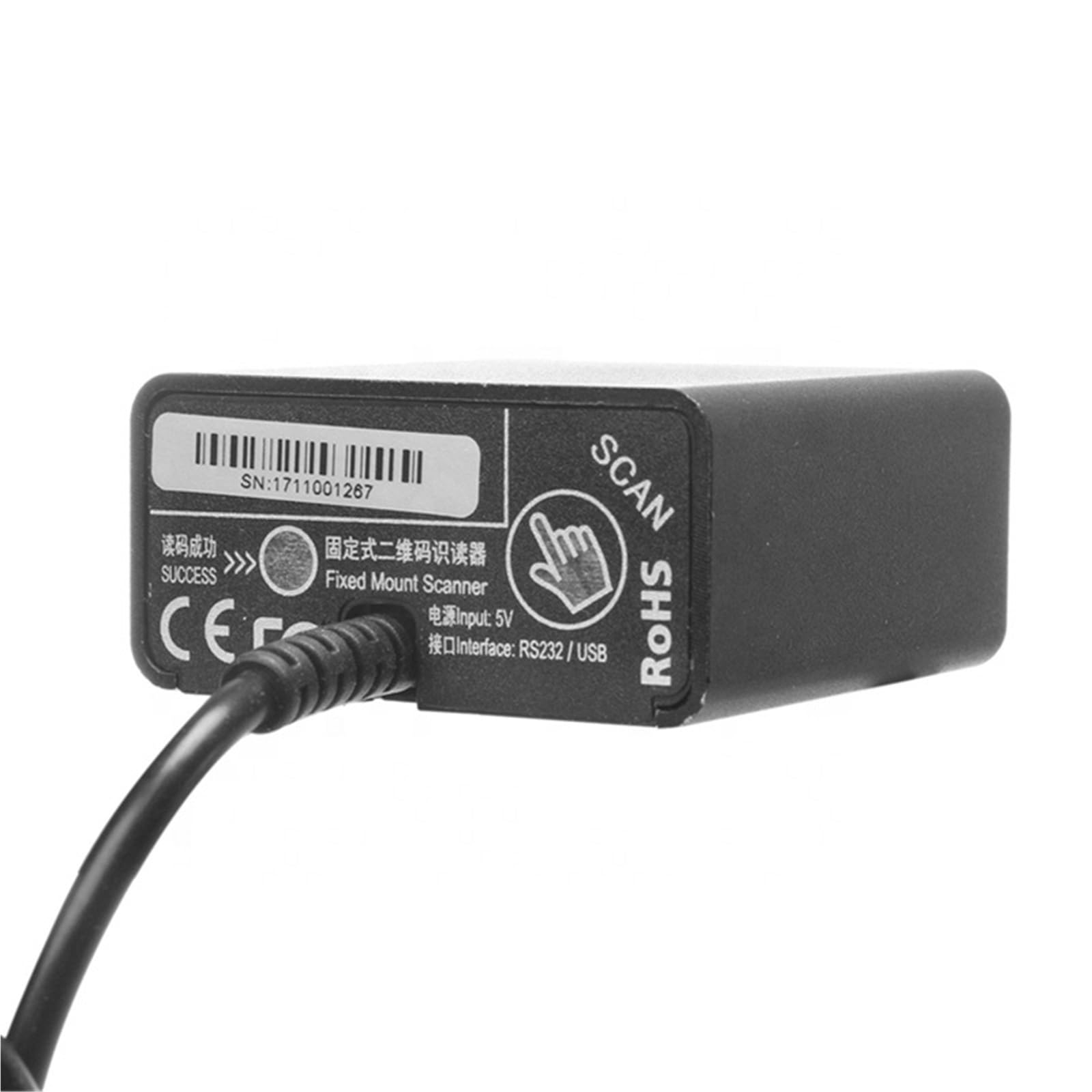 Lettori di codici a barre 1D/2D for la lettura a patente guida del passaporto a carta d'identità MRZ con interfaccia USB/RS232 Attrezzature per il self-service(USB HID-POS)