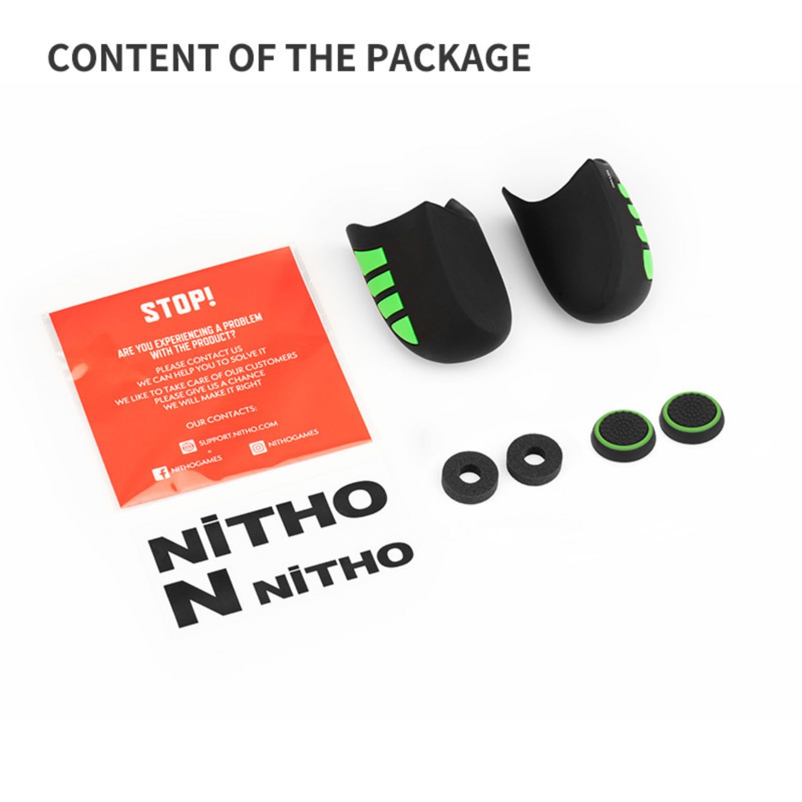 NiTHO Gaming Kit pour Manettes Xbox Series X/S, Ensemble Complet d'Améliorations - Poignées en Silicone Anti-Transpiration, Boutons de Contrôle, Anneaux de Précision, Accessoires pour Xbox Series X/S