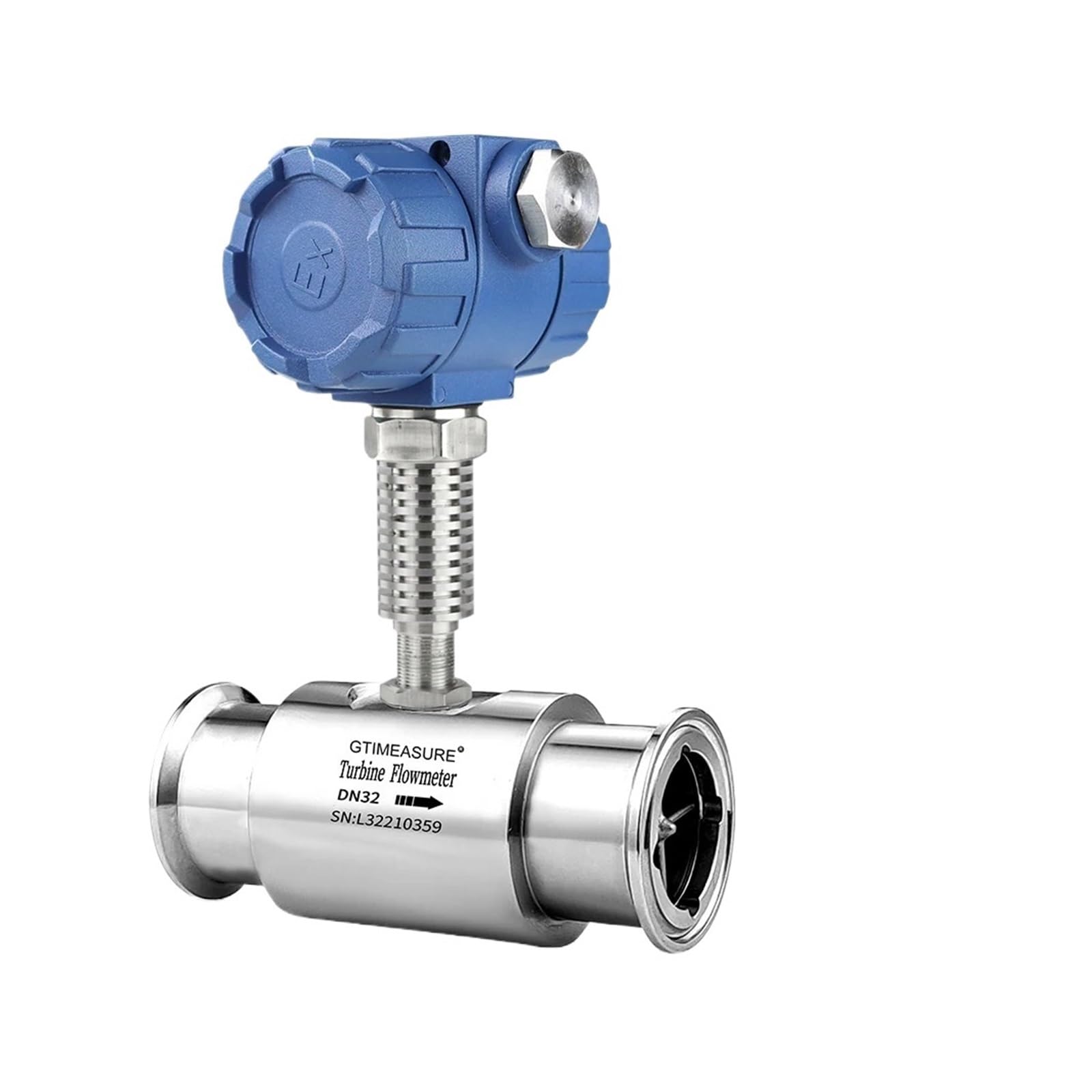 KSZHZYMGX Flow Sensor 0-10V High Temperture 4-20mA Flow Meter Thread Connection Analog Liquid Water Flowmeter(DN4)