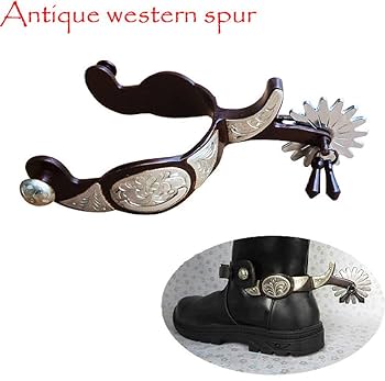 乗馬　馬具 Amazon.co.jp: 乗馬馬乗馬ブーツに乗るための拍車貴金属調節可能