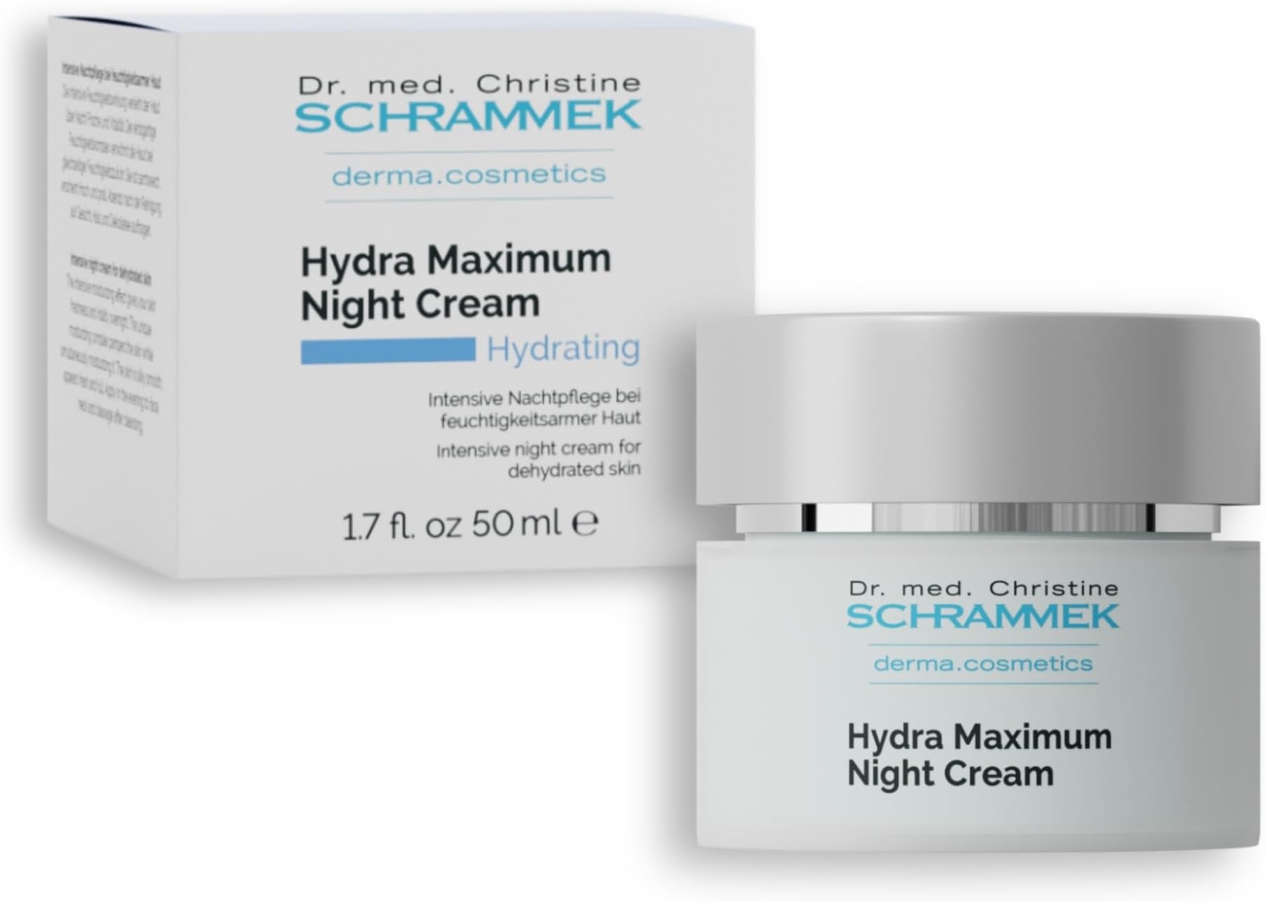 Dr. Schrammek Hydra Maximum Night Cream 1.7 fl oz - Face Moisturizer | Intensive night cream for dehydrated skin, provides moisture overnight, with Hyaluronic Acid & Vitamin E