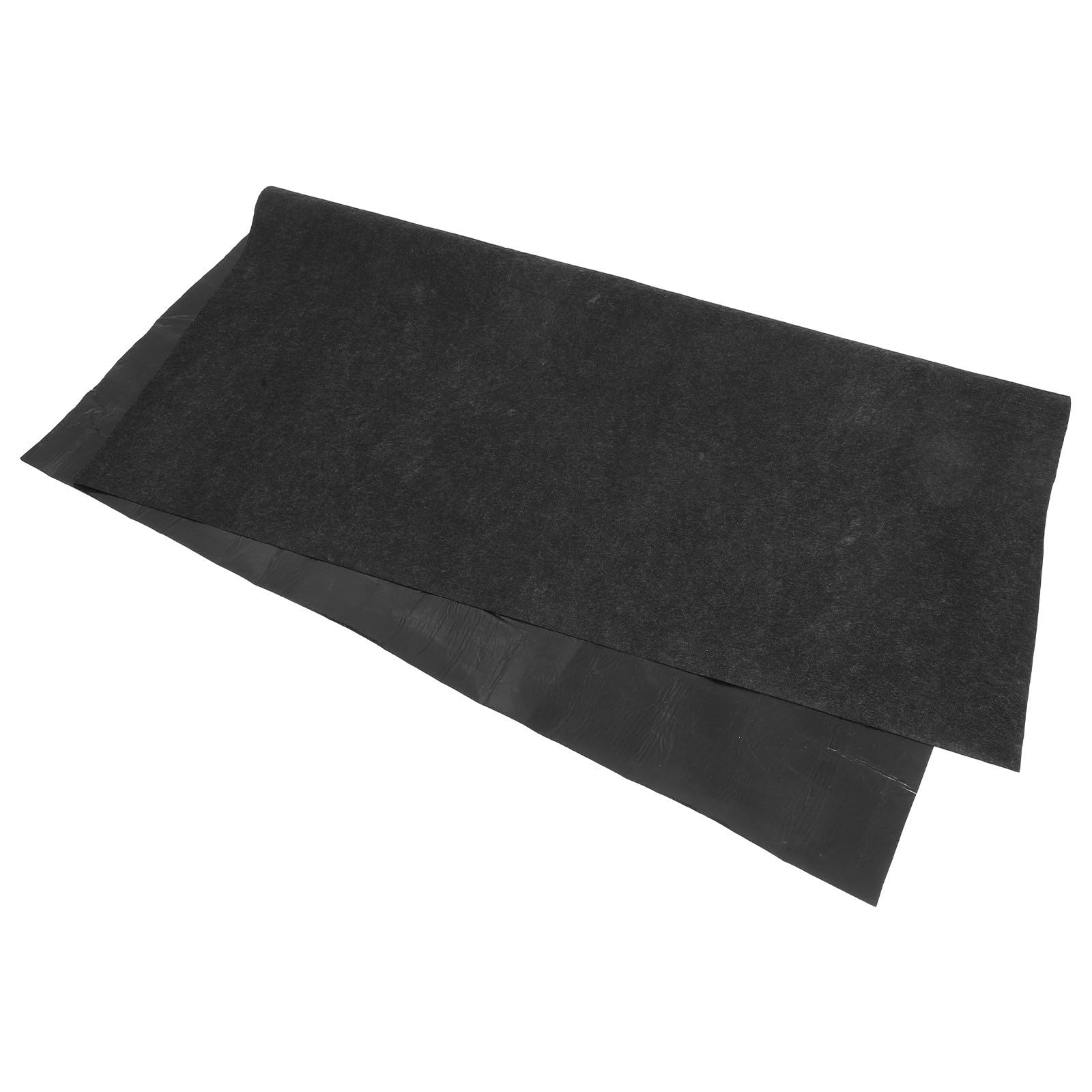 YARNOW Tapis de Spa au Sol 1 Pièce en Feutre PE Noir, Antidérapant