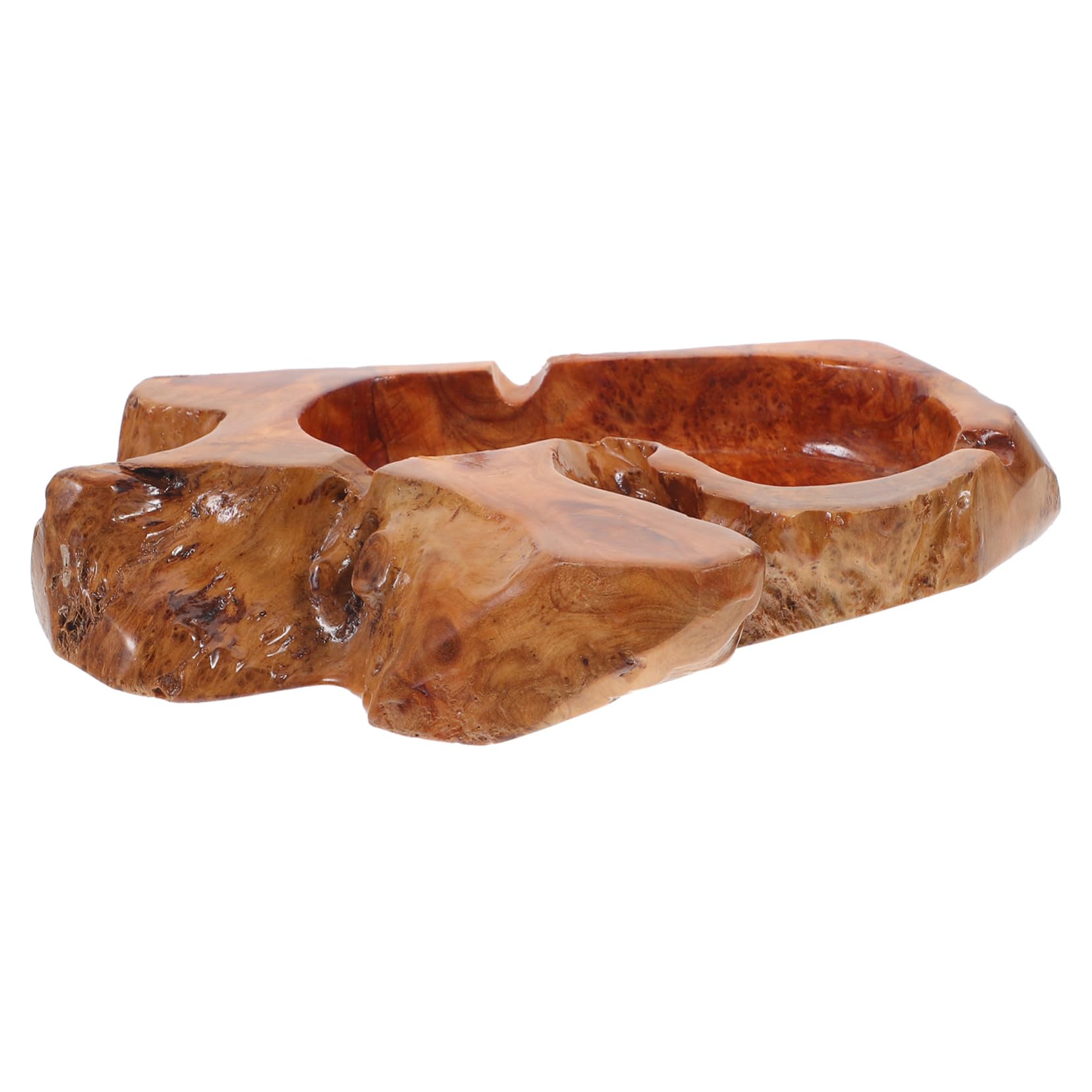 Posacenere In Legno Naturale Nero 7 Cm – Decorativo, Lucidato A Mano Per Casa E Ufficio