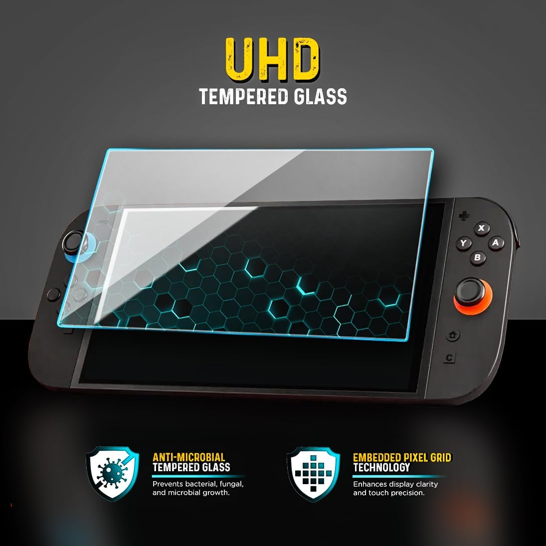 magglass Designed for Nintendo Switch 2 Tempered Glass Screen Protector (2025 8" inch) Applicator Included (HD Clear) - Image 3