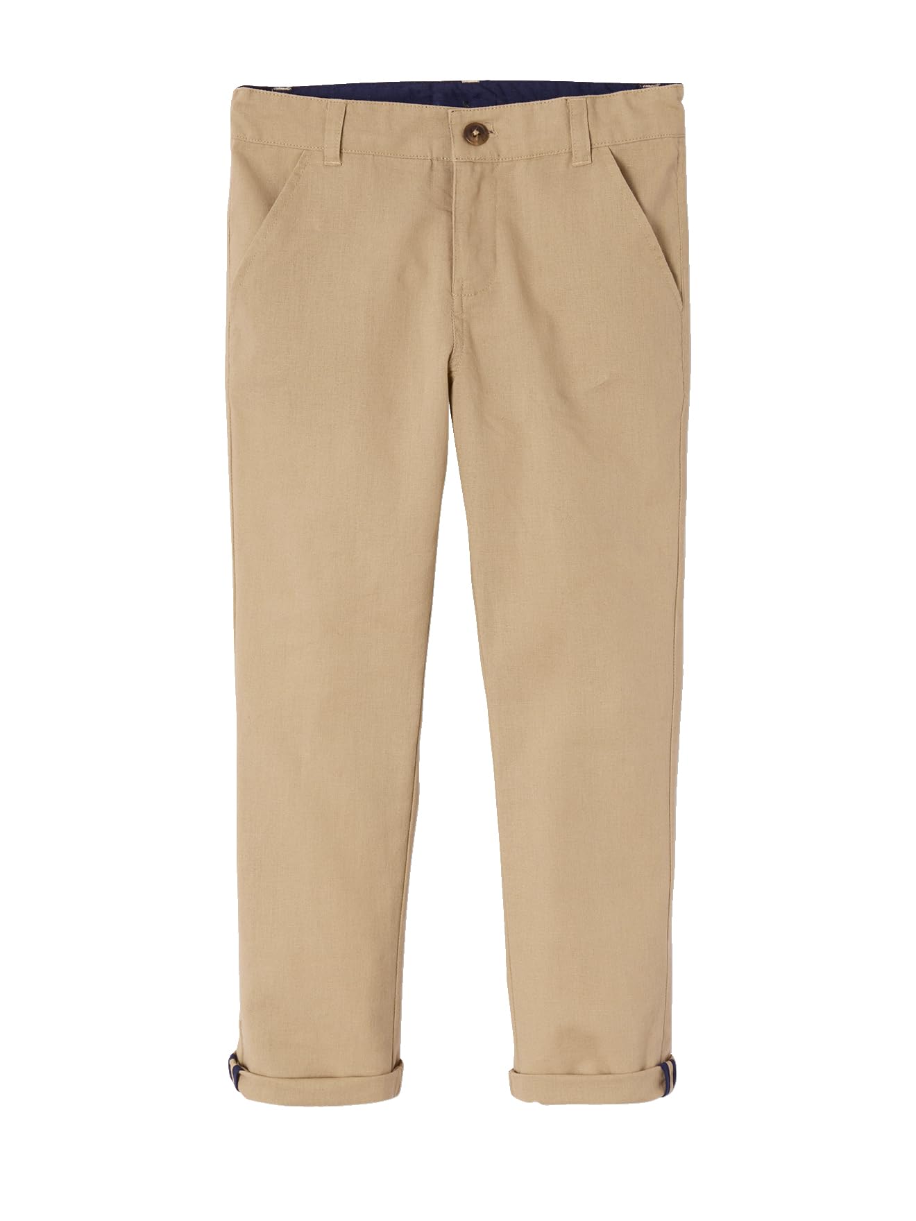 VERTBAUDET Pantalon Chino garçon en Coton/Lin