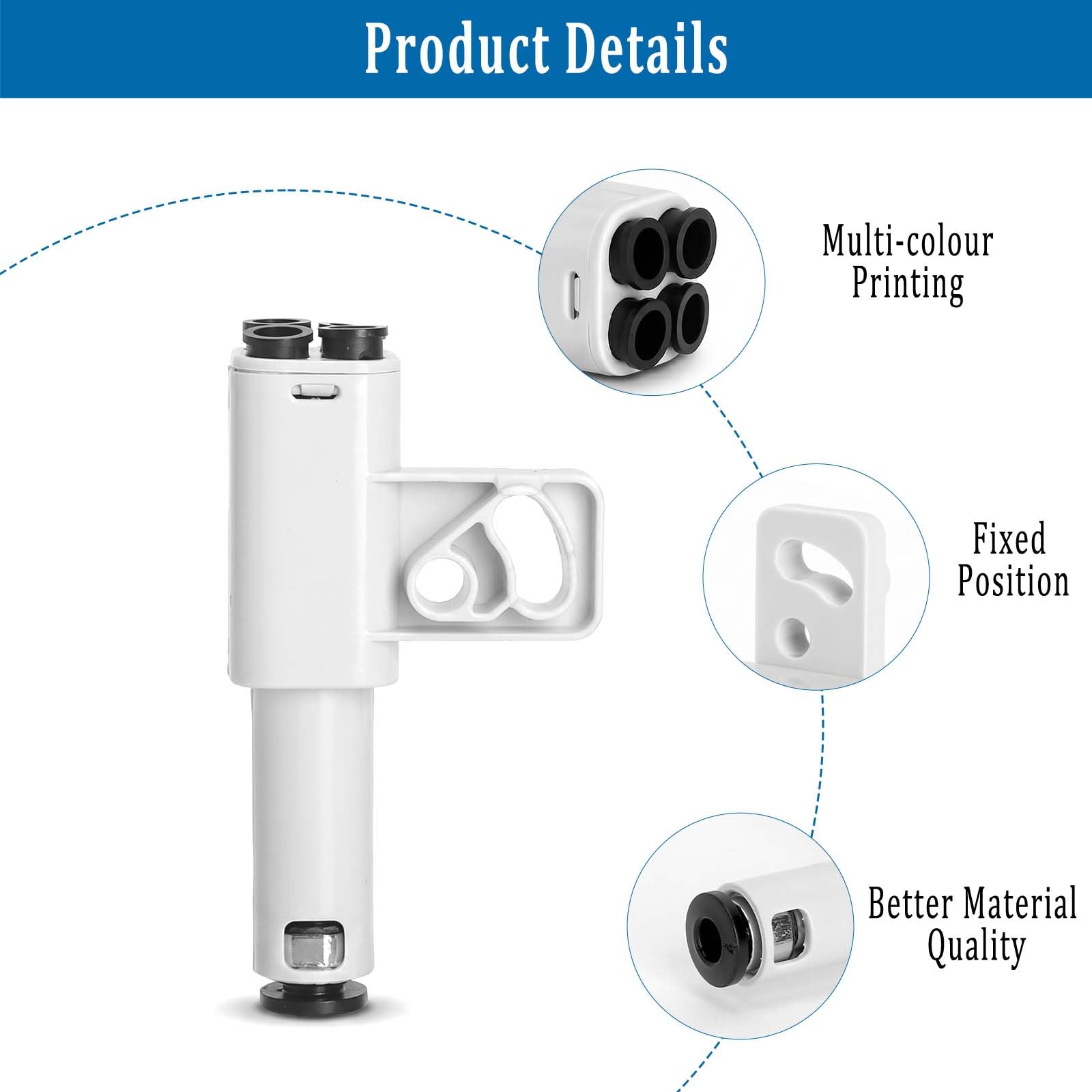 Adapter PTFE 4 w 1 do Bambu Lab X1/P1/Serii, złącze rozszerzenia, kompatybilny z Bambu Lab X1C/X1E/P1E/P1S/P1P 3D, złącze rurowe PTFE, zamiennik do AMS i specjalnych filamentów TPU 95A/PET-CF