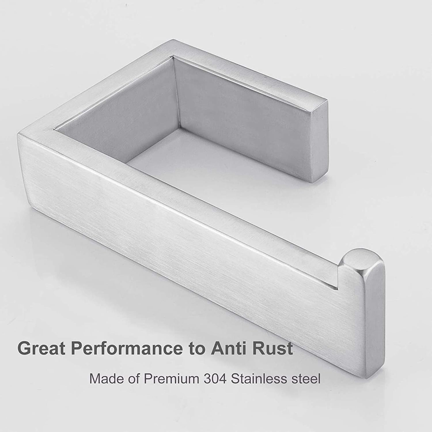 Nolimas SUS304 Stainless Steel Toilet Paper Roll Holder Wall Mounted Bathroom Hardware Rust Proof Toilet Tissue Holder,Nickel Brushed