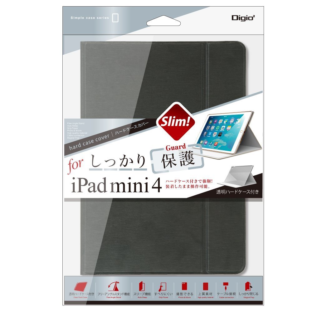 Amazon.co.jp: iPad mini 4 用 ハードケースカバー ブラック TBC