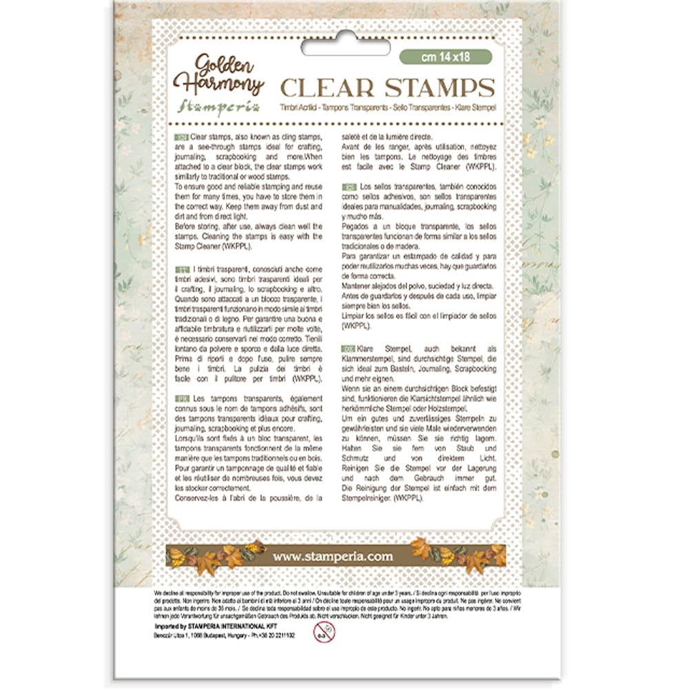 Stamperia WTK201 Acrylic Stamp, Clear, 14, 8 x 21 x 1.1 cm, Klar, 14, 8 x 21 x 1,1 cm - Image 2