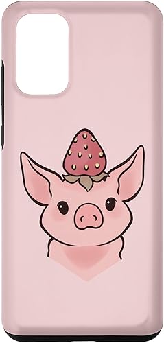 Galaxy S20+ Cute Swine Sow Strawberry Mini Pig Case
