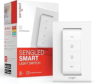 Sengled Light Compatible with Alexa, Google, SmartThings, HomeKit and Siri, Smart Hub Required Zigbee Switch Remote Control Bulbs ON/Off/Level Brightness, Dimmable, 1 Pack, White